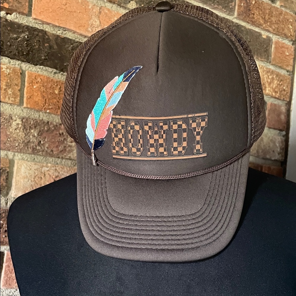 Brown HOWDY Mesh‎ Cap
